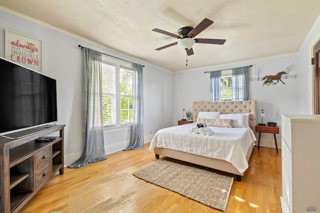 1000 W Blvd, Rapid City, SD 57701 - bedroom featuring multiple windows, light wood-type flooring, and ornamental molding