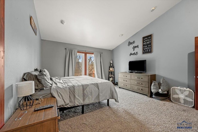 19329 US Highway 85, Belle Fourche, SD 57717 - bedroom featuring lofted ceiling and carpet flooring