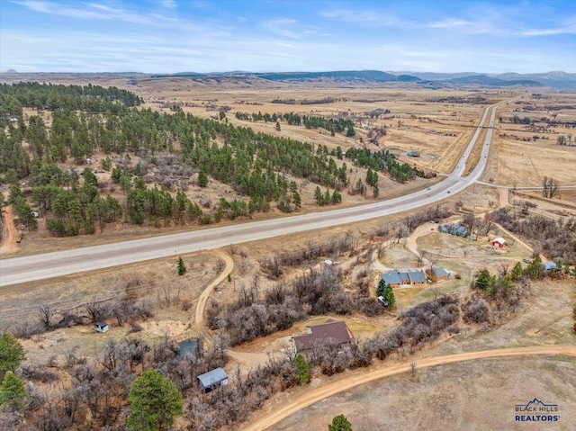 19329 US Highway 85, Belle Fourche, SD 57717 - aerial view with a mountain view and a rural view