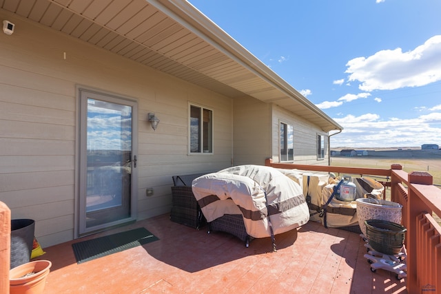 view of patio / terrace with a grill