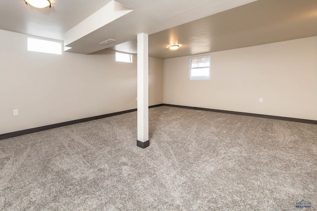 1920 Reservoir Rd, Rapid City, SD 57703 - basement with baseboards and carpet flooring