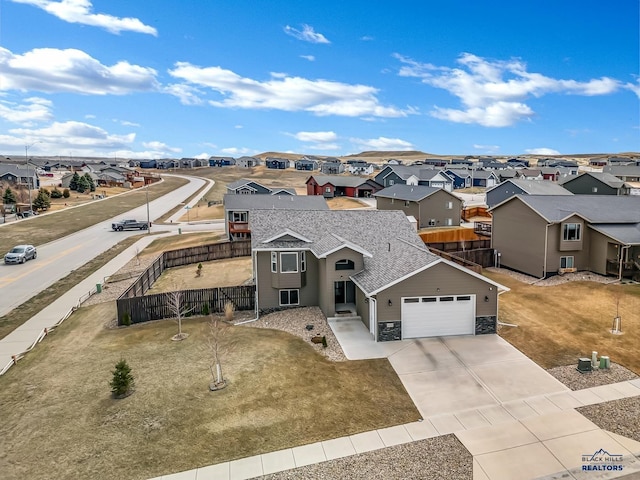 4400 Beringer Dr, Rapid City, SD 57703 - birds eye view of property with a residential view