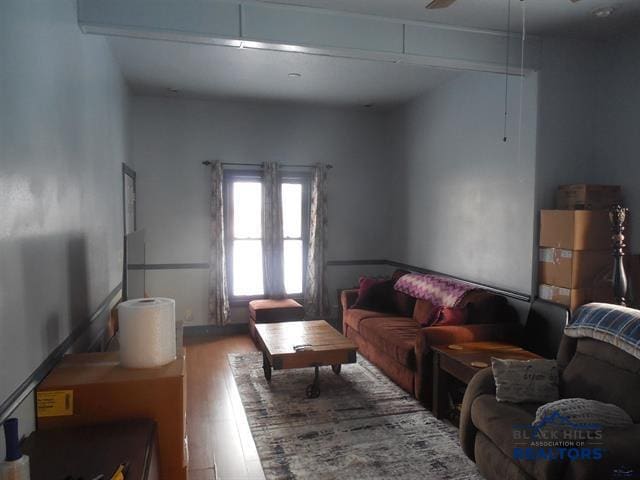 23508 Main St, Caputa, SD 57725 - living area with wood finished floors