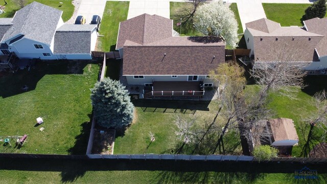 aerial perspective of suburban area