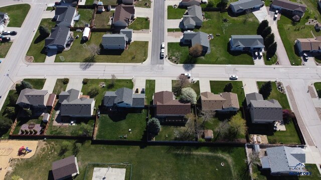 aerial overview of property's location featuring nearby suburban area