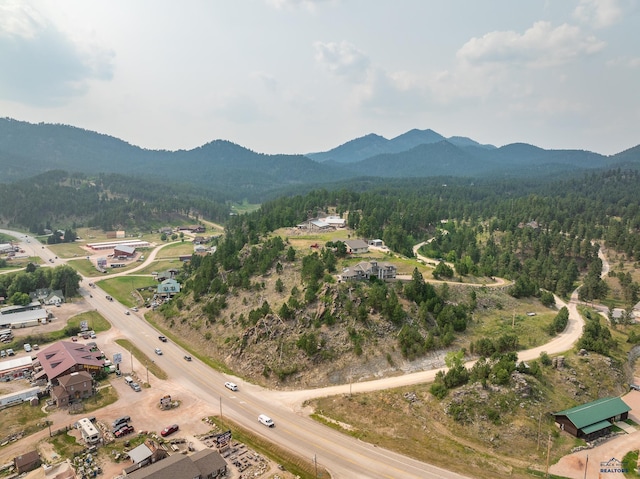23863 Emerald Pines Dr, Hill City, SD 57745 - aerial view featuring a mountain view and a forest view