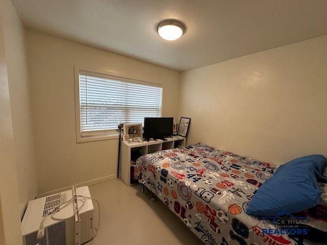 bedroom with baseboards