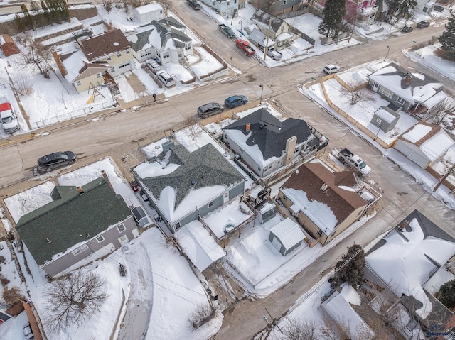 37 Washington St, Deadwood, SD 57732 - snowy aerial view with a residential view