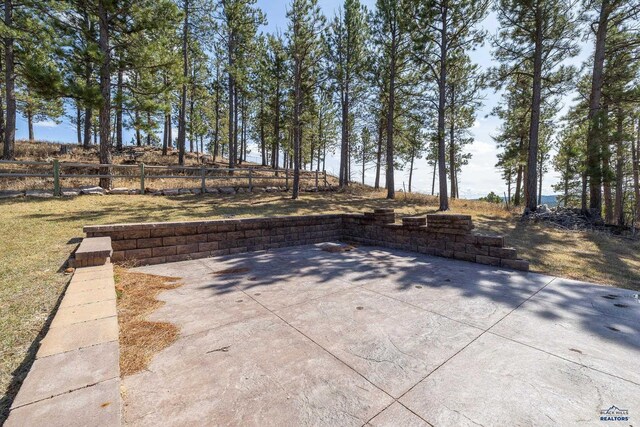 24354 Rushmore Ranch Rd, Keystone, SD 57751 - view of patio / terrace featuring fence