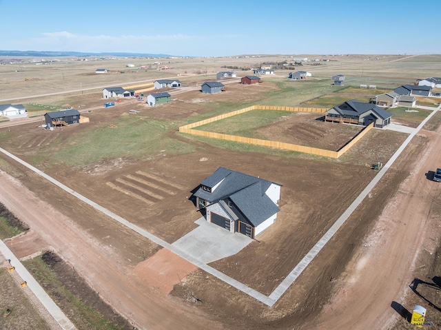 aerial view featuring a rural view