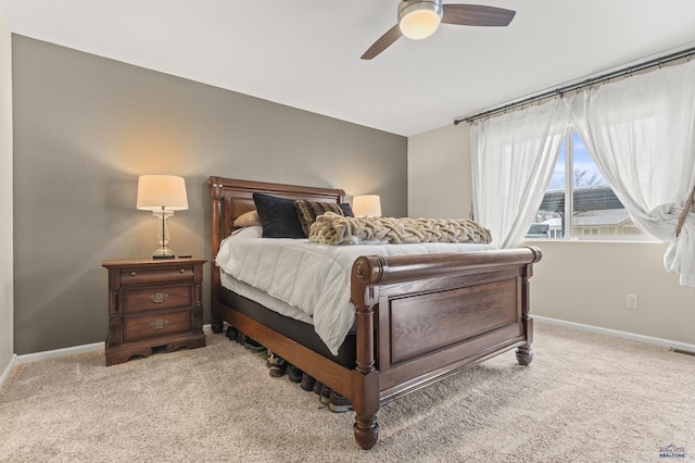2750 Tumble Weed Trl, Spearfish, SD 57783 - bedroom with baseboards, carpet flooring, and ceiling fan