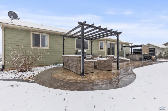 2750 Tumble Weed Trl, Spearfish, SD 57783 - exterior space featuring an outdoor living space and a pergola