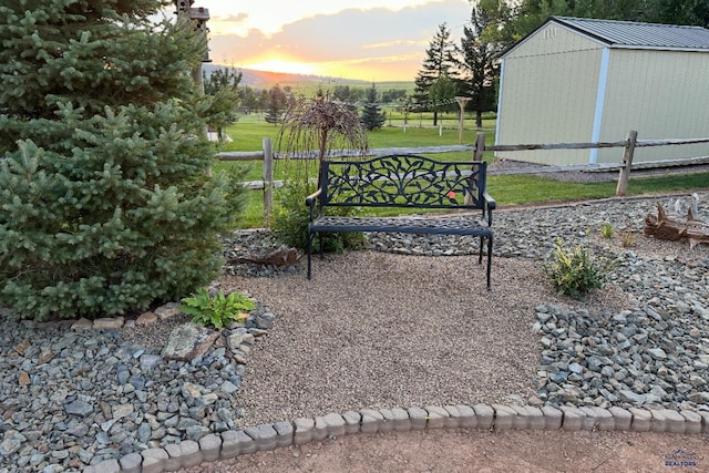 2750 Tumble Weed Trl, Spearfish, SD 57783 - view of property's community with an outbuilding, a storage unit, and a yard
