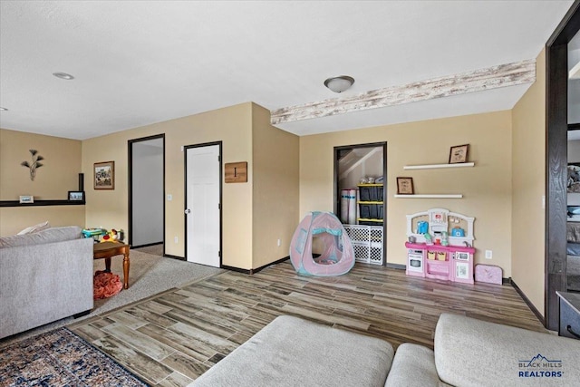 2678 Meadows Dr, Sturgis, SD 57785 - game room with baseboards and wood finished floors