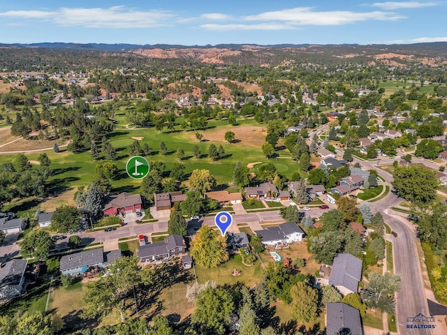 3112 Flint Dr, Rapid City, SD 57702 - birds eye view of property with view of golf course and a residential view