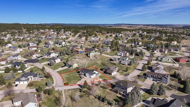 drone / aerial view featuring a residential view