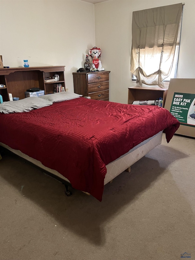 bedroom with carpet