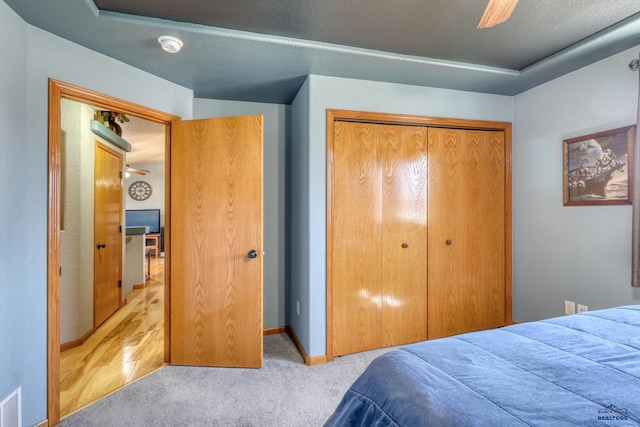 2906 Benjamin, Rapid City, SD 57703 - bedroom featuring a closet, visible vents, baseboards, and carpet