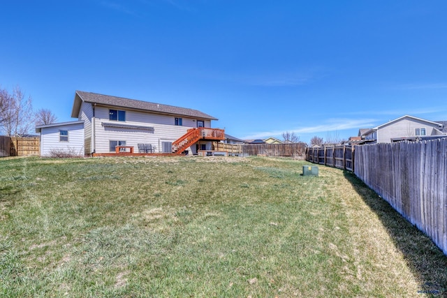 2906 Benjamin, Rapid City, SD 57703 - view of yard with a fenced backyard and stairs