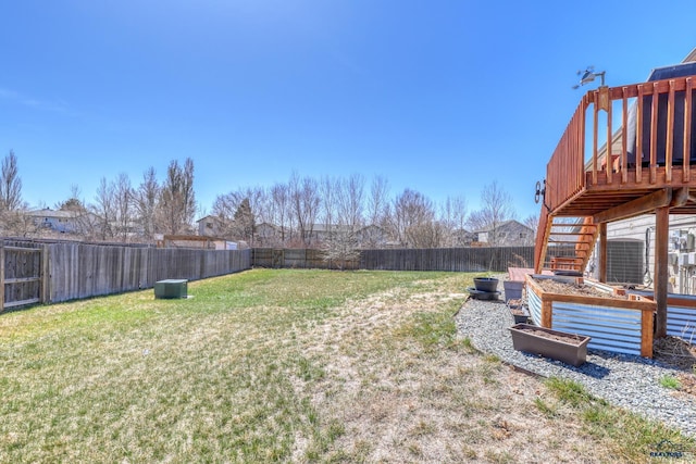 2906 Benjamin, Rapid City, SD 57703 - view of yard featuring a fenced backyard and stairs