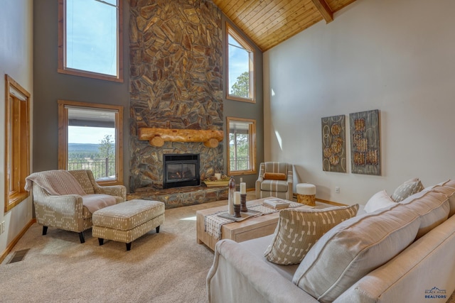 8000 Meadow View Ct, Rapid City, SD 57702 - carpeted living area featuring high vaulted ceiling and a healthy amount of sunlight