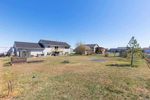 323 Freiheit Ln, Box Elder, SD 57719 - view of yard with an outbuilding, fence, and a shed