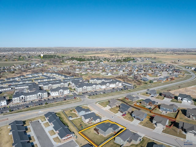 4425 Beringer Dr, Rapid City, SD 57703 - aerial overview of property's location with property boundaries highlighted and nearby suburban area