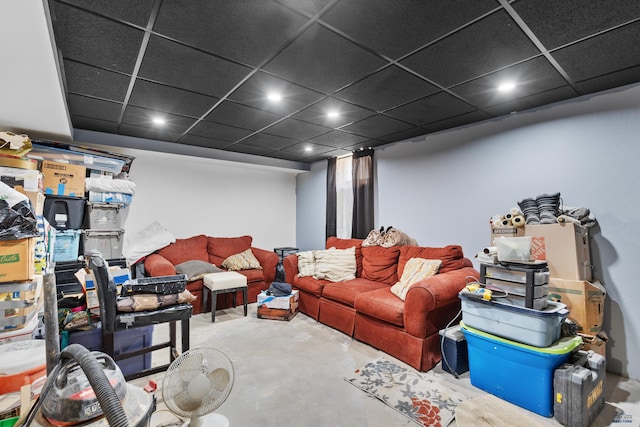 1021 Blaine Ave, Rapid City, SD 57701 - living area with concrete flooring and recessed lighting