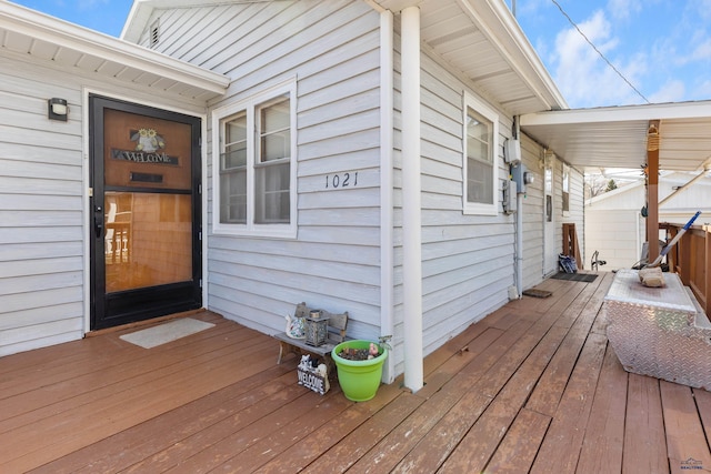 1021 Blaine Ave, Rapid City, SD 57701 - view of wooden deck