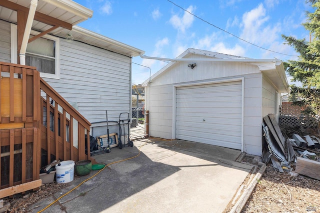 1021 Blaine Ave, Rapid City, SD 57701 - detached garage with driveway and fence