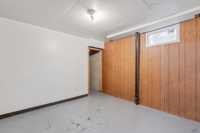 1937 Hillsview Dr, Rapid City, SD 57702 - basement with wooden walls