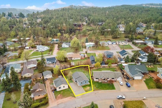1937 Hillsview Dr, Rapid City, SD 57702 - drone / aerial view with a residential view and a forest view