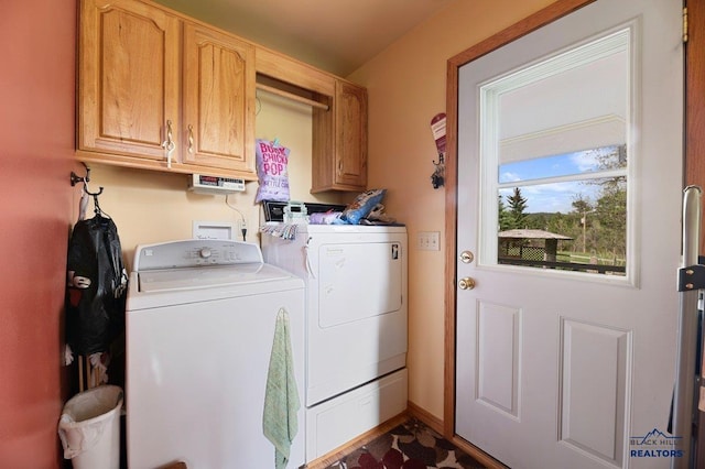 20842 Legacy, Sturgis, SD 57785 - laundry room featuring cabinet space and washing machine and clothes dryer