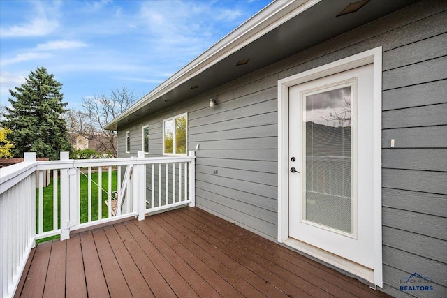 127 Union St, Spearfish, SD 57783 - view of wooden deck