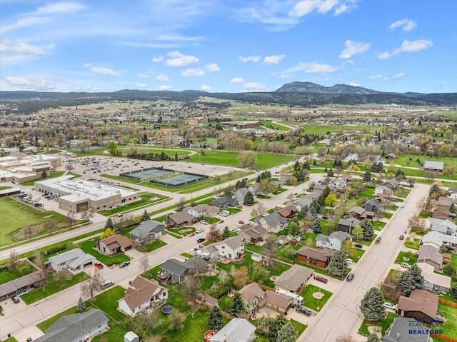 127 Union St, Spearfish, SD 57783 - birds eye view of property featuring a mountain view and a residential view