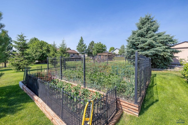 5201 Cale Ct, Rapid City, SD 57701 - view of yard featuring fence and a vegetable garden