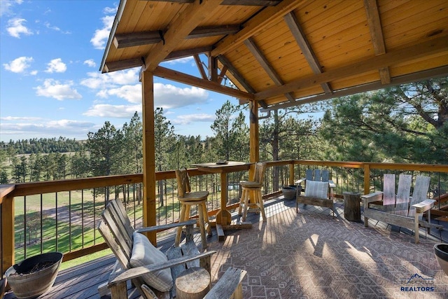 view of deck