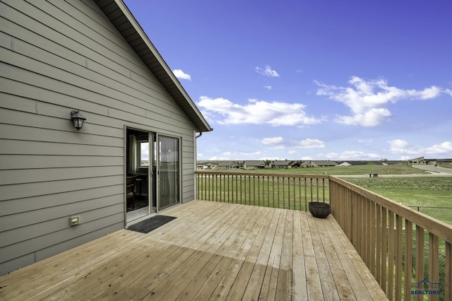 4376 Vinecliff Dr, Rapid City, SD 57701 - wooden terrace featuring a yard