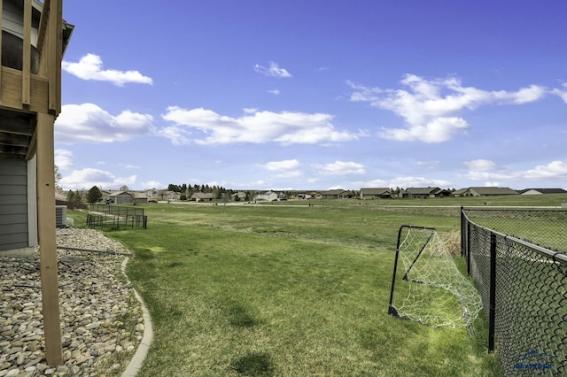 4376 Vinecliff Dr, Rapid City, SD 57701 - view of yard with fence, central AC, and a residential view