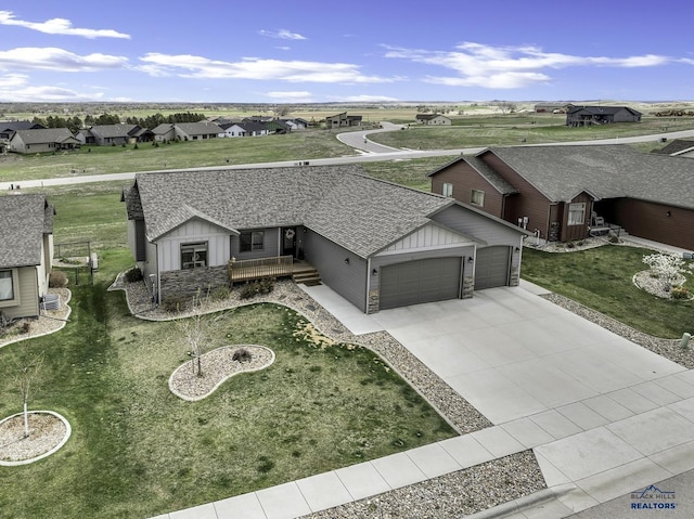 4376 Vinecliff Dr, Rapid City, SD 57701 - drone / aerial view with a residential view