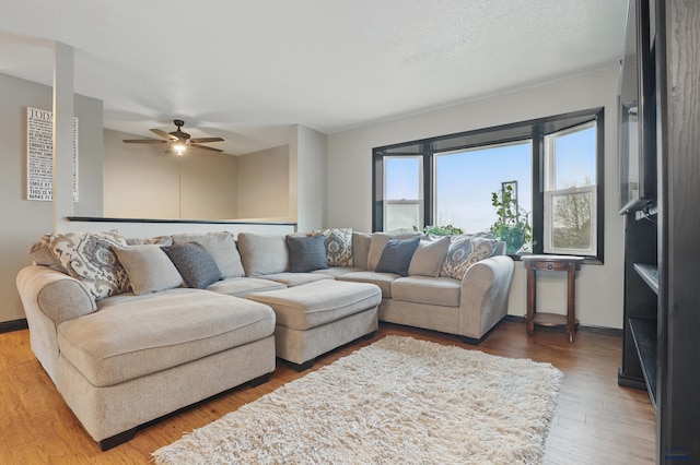 6406 Blue Spruce Ct, Black Hawk, SD 57718 - living area with light wood finished floors and ceiling fan