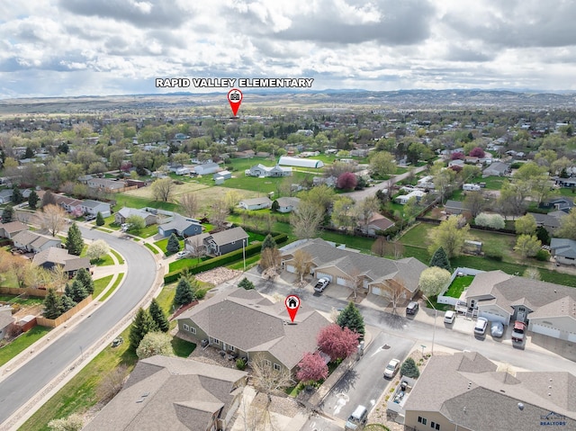 1960 Haycamp Ln, Rapid City, SD 57703 - bird's eye view featuring a residential view