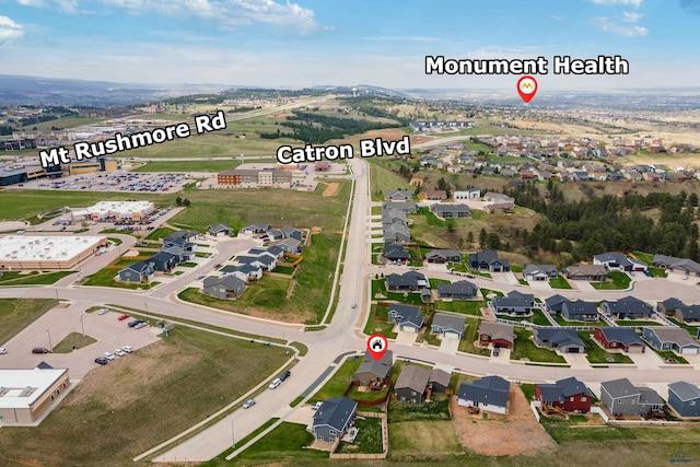 aerial view of property and surrounding area