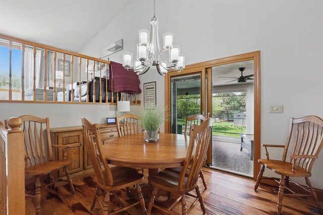 7315 Raven Ct, Rapid City, SD 57702 - dining area with wood finished floors and a chandelier