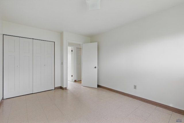 322 Curtis, Rapid City, SD 57702 - unfurnished bedroom with baseboards and a closet