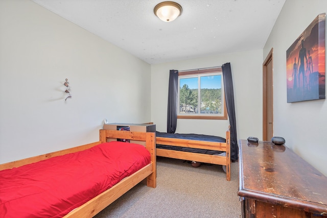 bedroom with carpet floors