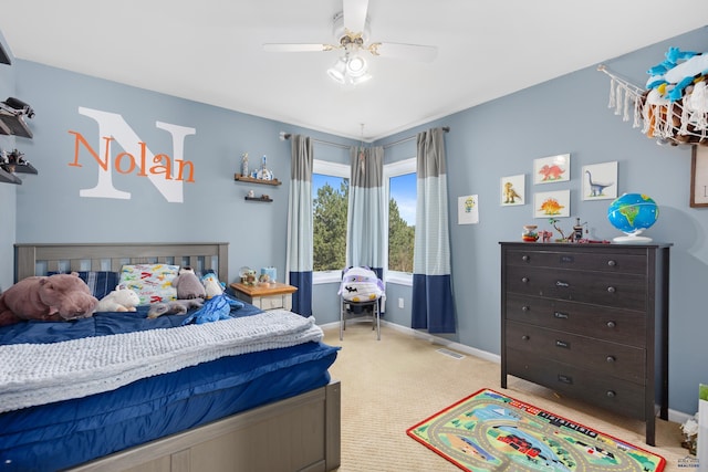 4037 Valley W Dr, Rapid City, SD 57702 - carpeted bedroom featuring baseboards and ceiling fan