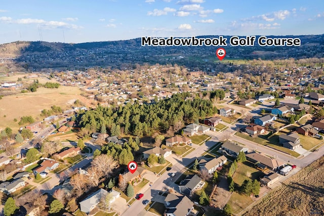 4037 Valley W Dr, Rapid City, SD 57702 - aerial view of property and surrounding area with nearby suburban area