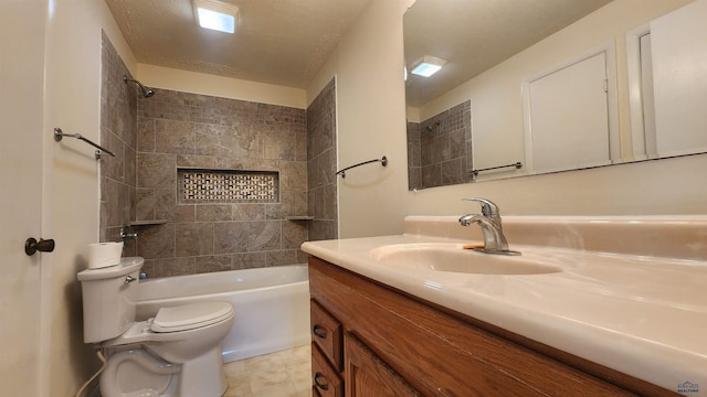 2408 Judy Ave, Rapid City, SD 57702 - bathroom featuring toilet, vanity, and shower / tub combination