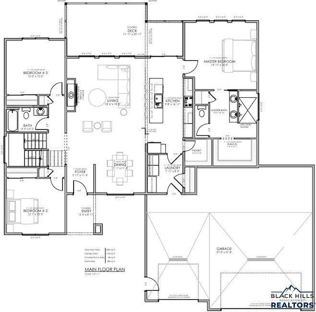 6130 Covenant Dr, Rapid City, SD 57702 - floor plan / room layout
